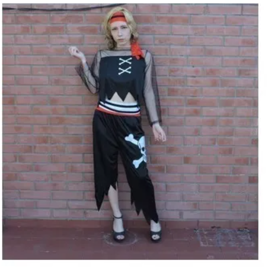 Disfraz De Pirata Mujer Halloween Cosplay - Cotillón Chirimbolos