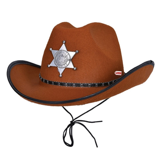 Sombrero Cowboy Marrón - Cotillón Chirimbolos
